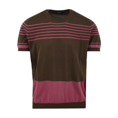 Drumohr Herr T-shirts och Polos Beige Modell D0G100R2 Multicolor, Herr