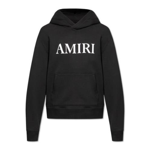 Amiri Hoodie med logotyp Black, Herr