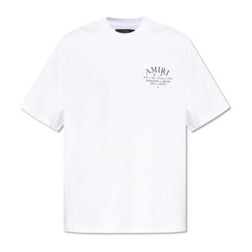 Amiri Tryckt T-shirt White, Herr