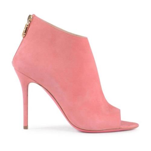 Dee Ocleppo Peep Toe Stiletto Bootie Pink, Dam