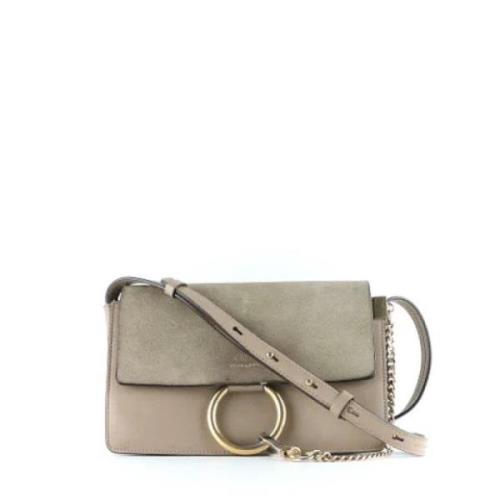 Chloé Pre-owned Pre-owned Laeder handvskor Gray, Dam