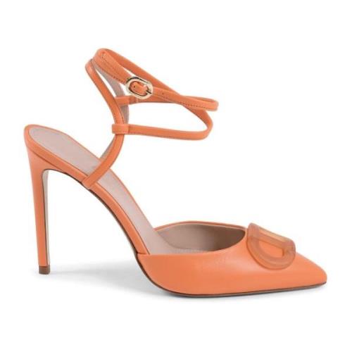 Dee Ocleppo Orange Lace-Up Stiletto Pump Orange, Dam