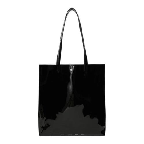 Proenza Schouler Patentläder Woman Walker Tote Black, Dam