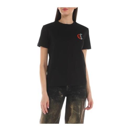 Just Cavalli Tryckt T-shirt Black, Dam