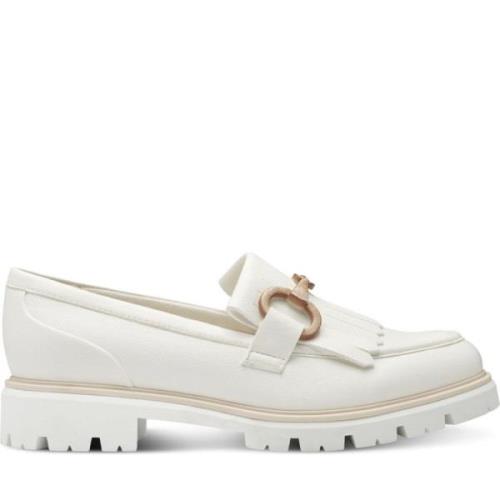 Marco Tozzi Vita Loafers för Kvinnor White, Dam