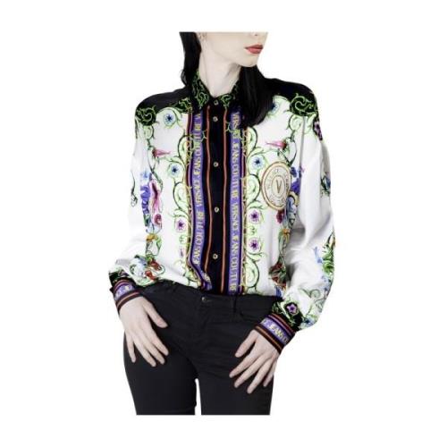 Versace Jeans Couture Långärmad V-Emblem Garden Skjorta Multicolor, Da...