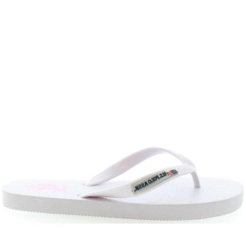 U.s. Polo Assn. Flip Flops White, Dam