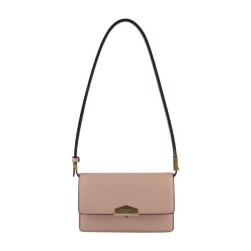 Pourchet Paris Liten Crossbody Väska i Blush Pink, Dam