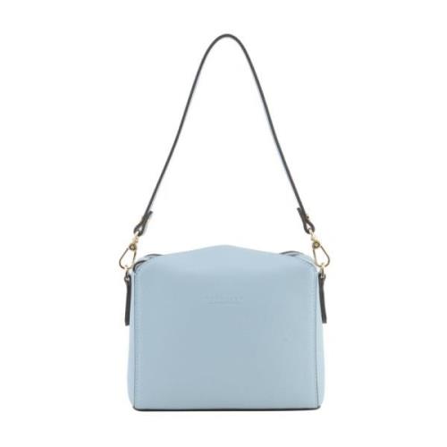 Pourchet Paris Rektangulär Magnetisk Crossbody-väska Blue, Dam