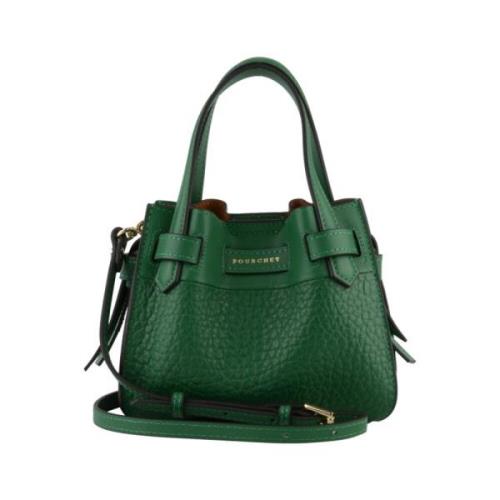 Pourchet Paris Smaragd Micro Crossbody Väska Green, Dam