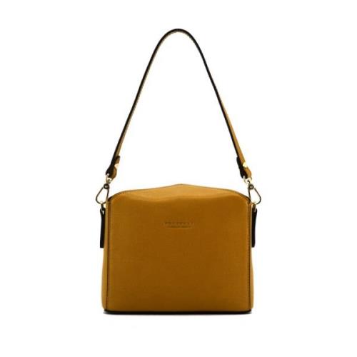 Pourchet Paris Gul Crossbody Väska Magnetisk Stängning Yellow, Dam