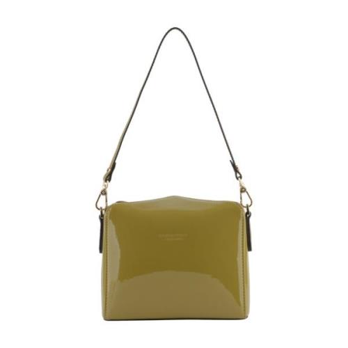 Pourchet Paris Axelväska | Khaki Vernis Green, Dam