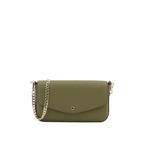 Pourchet Paris Stilig Khaki Clutch Väska Green, Dam