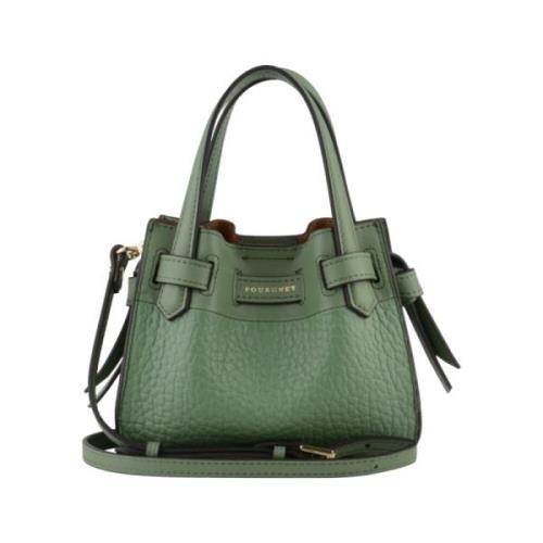 Pourchet Paris Blossom Mandel Crossbody Väska Green, Dam