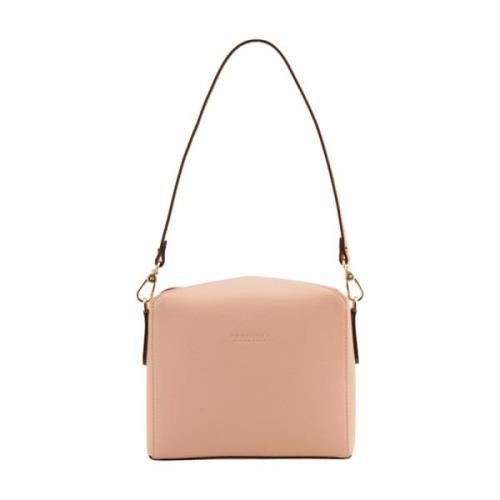 Pourchet Paris Rektangulär Magnetisk Stängning Crossbody Väska Pink, D...