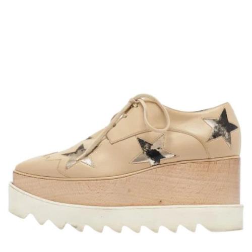 Stella McCartney Pre-owned Pre-owned Tyg sneakers Beige, Dam