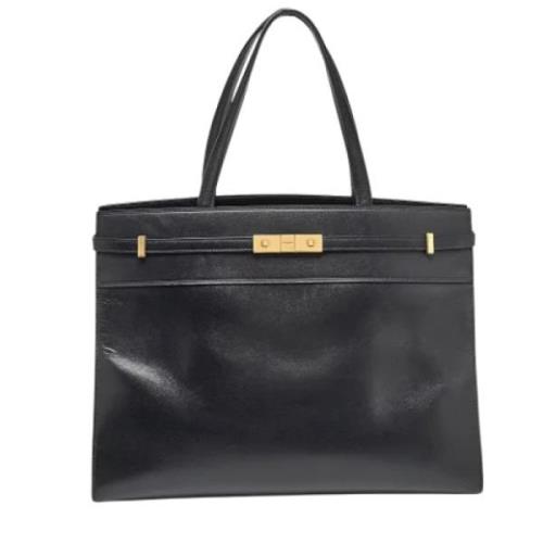 Yves Saint Laurent Vintage Pre-owned Laeder totevskor Black, Dam