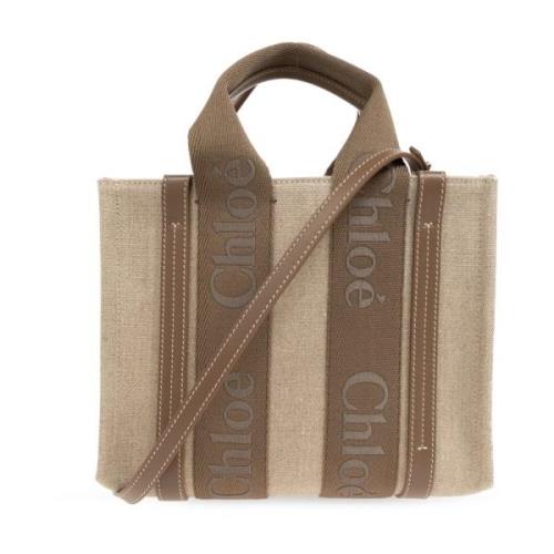 Chloé ‘Small Tote’ Shopper Väska Beige, Dam