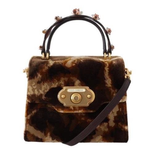 Dolce & Gabbana Brun Giraff Crossbody Väska - Stilfull och Funktionell...