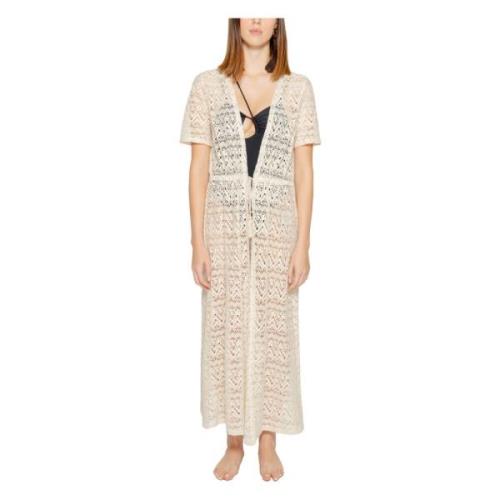 Vero Moda Vår/Sommar Cardigan 95% Polyester 5% Elastan Beige, Dam