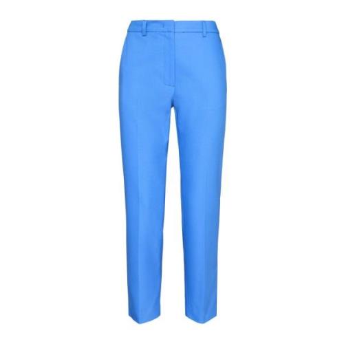 Maliparmi Slim-Fit Stretch Bomull Byxor Blue, Dam