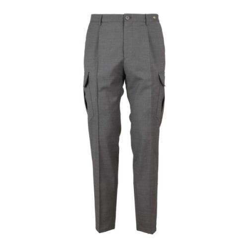 Tagliatore Tapered Trousers Gray, Herr