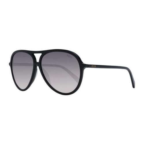 Emilio Pucci Svarta Aviator Solglasögon med Gradientglas Black, Dam