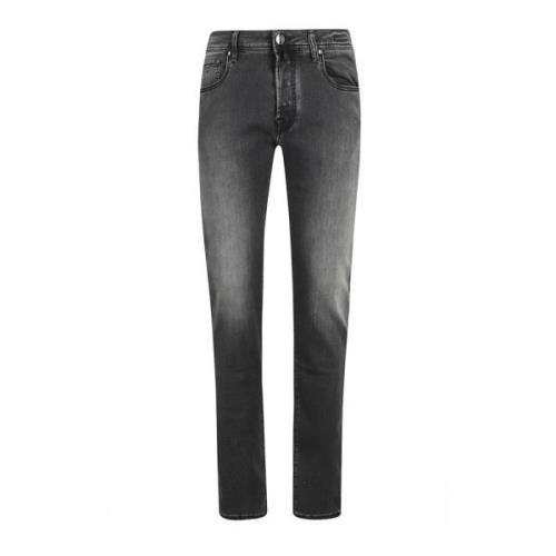 Jacob Cohën Stiliga Denim Jeans med 5 Fickor Gray, Herr