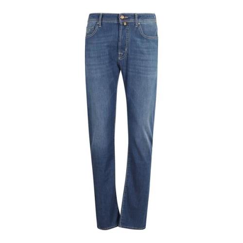 Jacob Cohën Stiliga Denim Jeans med 5 Fickor Blue, Herr