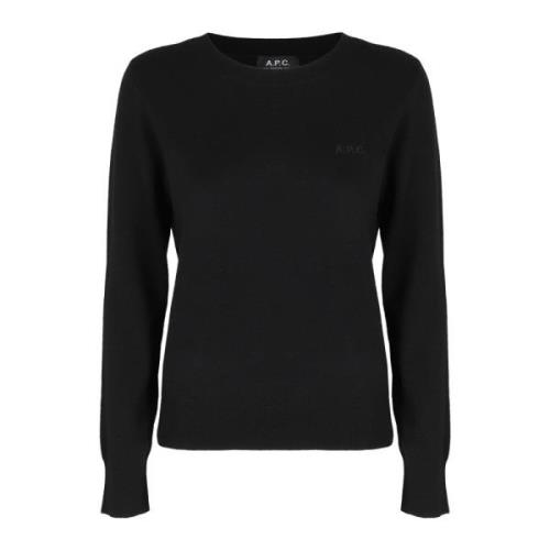 A.p.c. Round-neck Knitwear Black, Dam