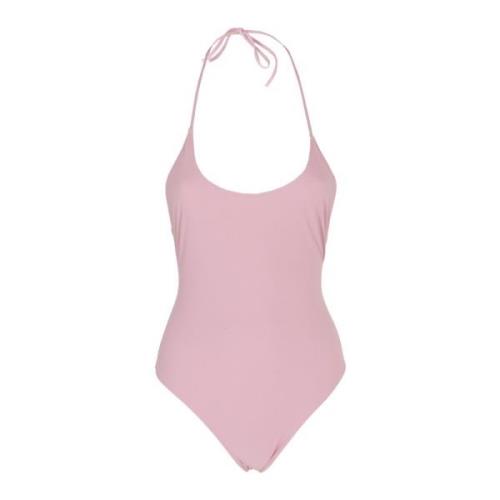 Lido Slips Hals Halter Topp Pink, Dam