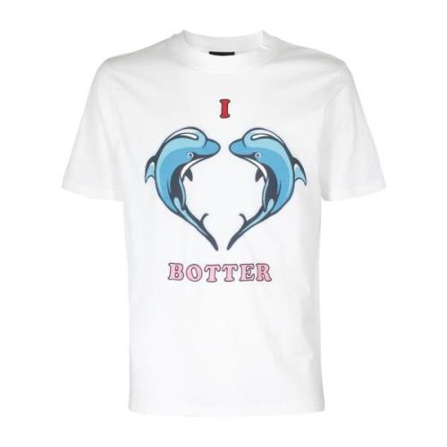 Botter T-Shirts White, Herr