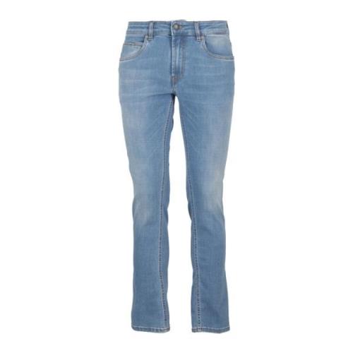 Fay Sten Tvättad Denim Jeans Blue, Herr