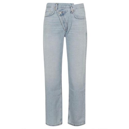 Agolde Straight Jeans Blue, Dam