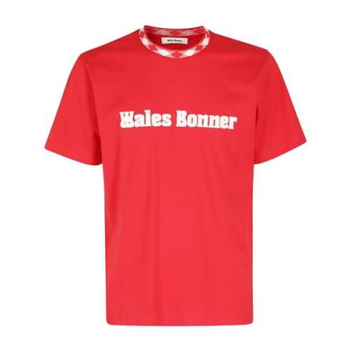 Wales Bonner Klassisk Bomullstee Red, Herr