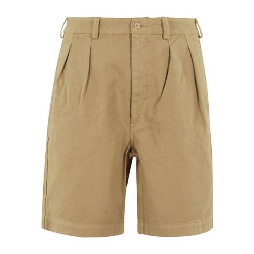 Sunflower Stiliga Veckade Shorts för Kvinnor Brown, Herr