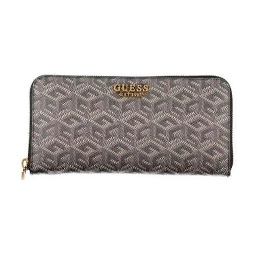 Guess Elegant Zip-plånbok med flera fack Black, Dam