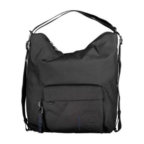 Mandarina Duck Svart Polyester Handväska med Justerbar Rem Black, Dam