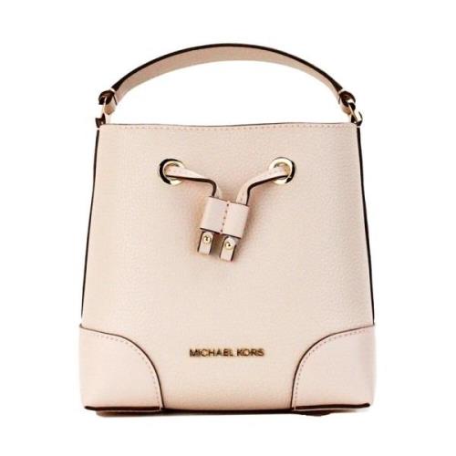 Michael Kors Pebble Leather Bucket Crossbody Väska Pink, Dam