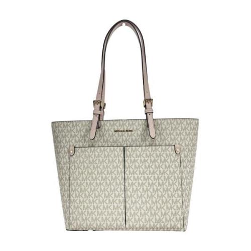 Michael Kors Dubbel Ficka Toteväska med Fickor Beige, Dam