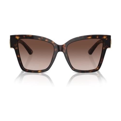 Dolce & Gabbana Fyrkantiga solglasögon DG Precious inspirerade Brown, ...