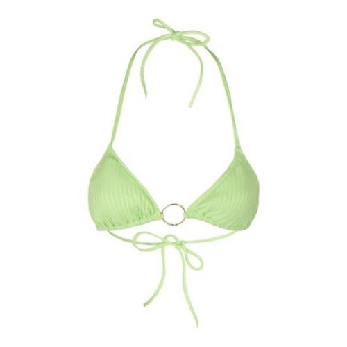 Melissa Odabash Trådlös Vadderad Bralette Green, Dam