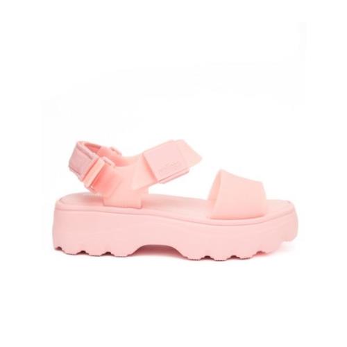 Melissa Rosa Flatform Sandaler Kick Off AD Pink, Dam