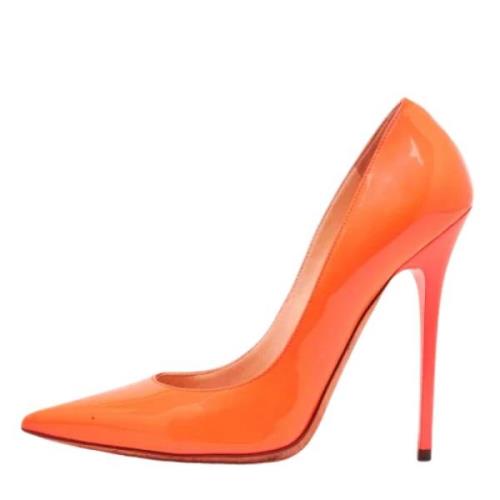 Jimmy Choo Pre-owned Pre-owned Laeder klackskor Orange, Dam