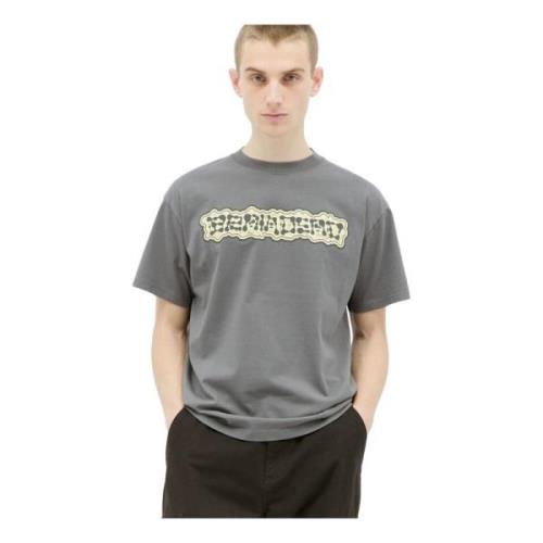 Brain Dead Grafiskt Tryck Crew Neck T-shirt Gray, Herr