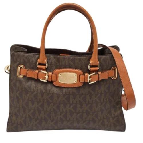 Michael Kors Pre-owned Pre-owned Laeder totevskor Brown, Dam