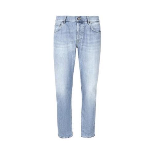 Dondup Blå Slim Fit Stretch Bomulls Jeans Blue, Herr