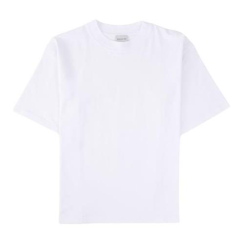 Birgitte Herskind Oversized Rund Hals Bomull T-shirt White, Herr