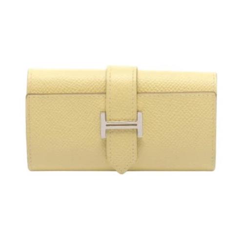 Hermès Vintage Pre-owned Canvas nyckelhllare Yellow, Dam