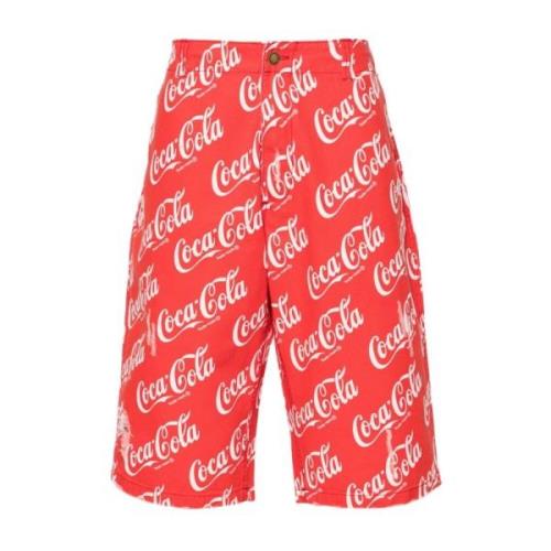 ERL Coca-Cola Print Shorts Red, Herr